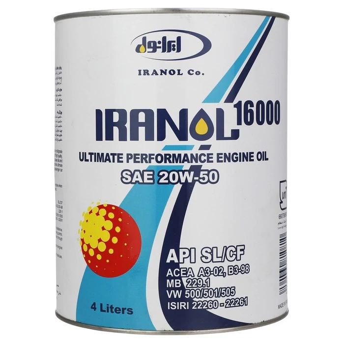 irannol16000-3 روغن ايرانول 16000 2050 4لیتر - تصویر 1